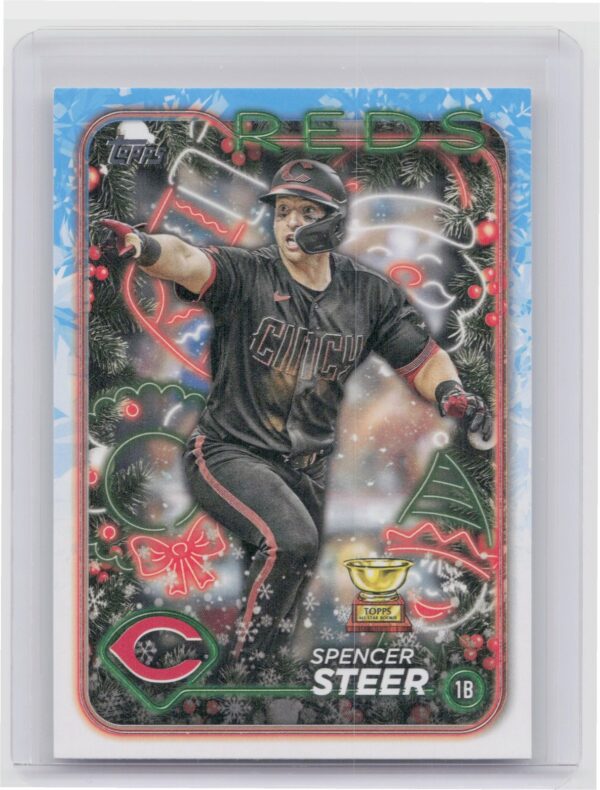 2024 Topps Holiday Spencer Steer H112 Reds