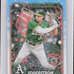 2024 Topps Holiday Tyler Soderstrom RC #H127 Athletics
