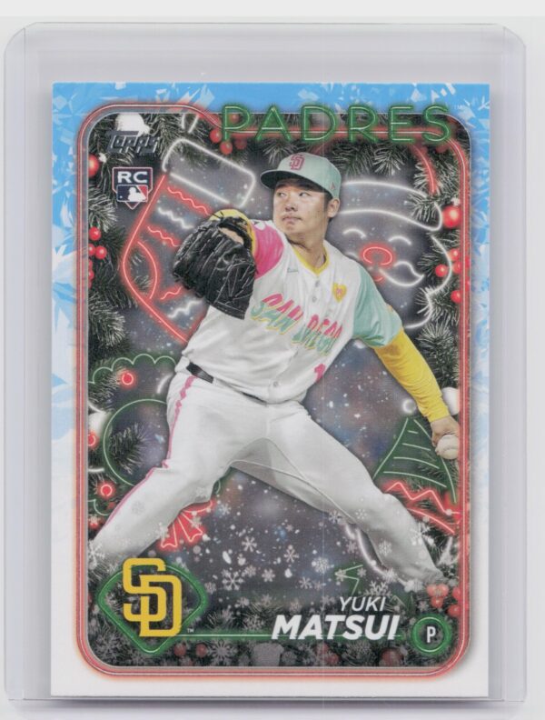 2024 Topps Holiday Yuki Matsui Rookie H191 Padres
