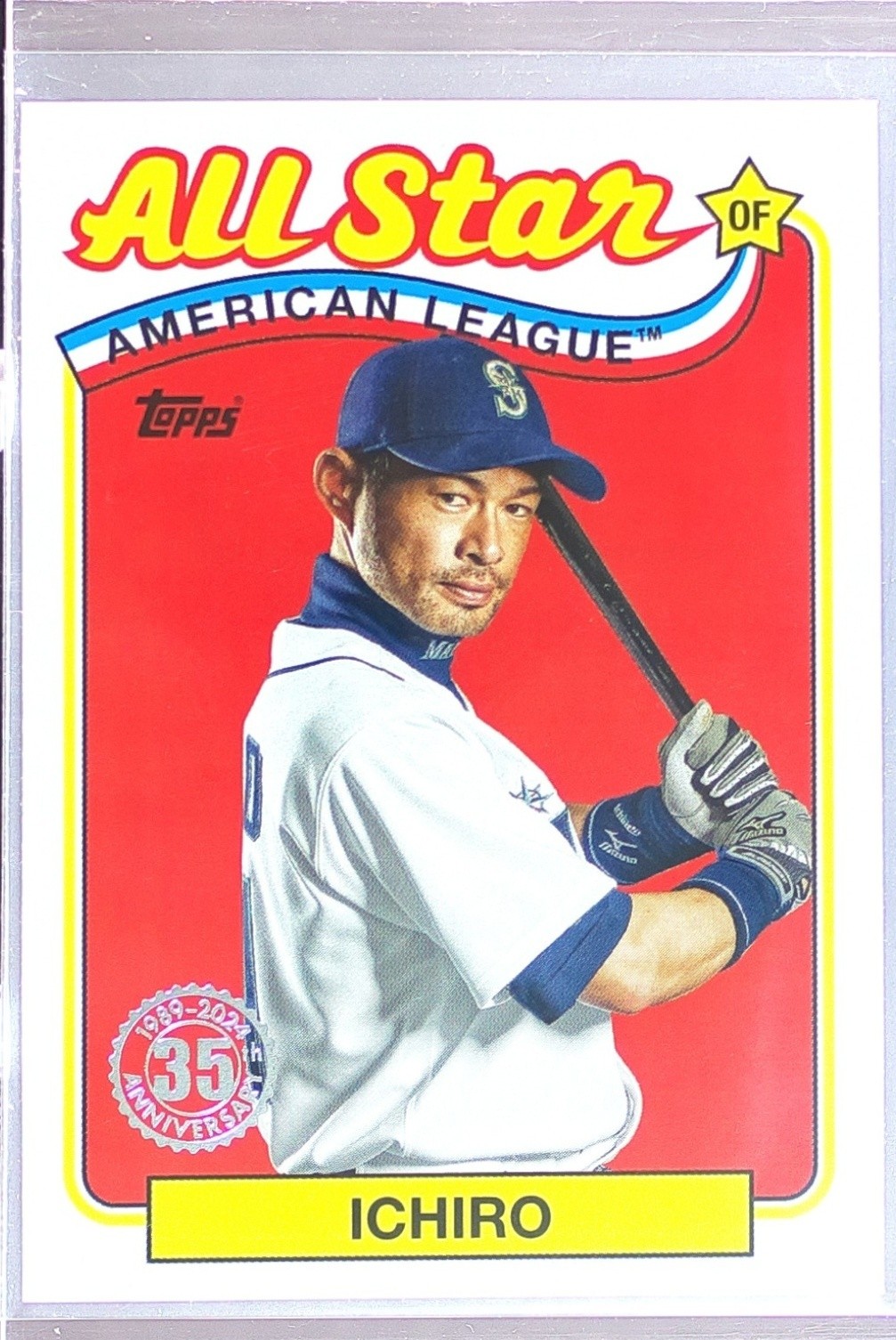 2024 Topps Ichiro #89ASB-38 Mariners 1989 Topps Baseball 35th Anniversary