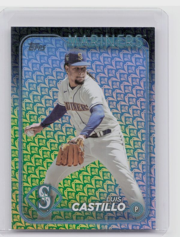 2024 Topps Luis Castillo Holiday #54 Mariners