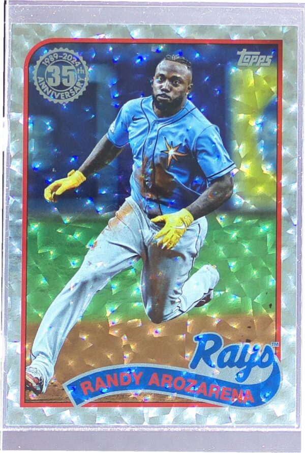 2024 Topps Randy Arozarena #89B-15 Rays 1989 Topps 35th Anniversary Foil