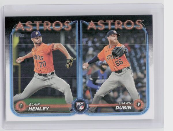 2024 Topps Update Blair Henley  / Shawn Dubin RC #US252 Astros