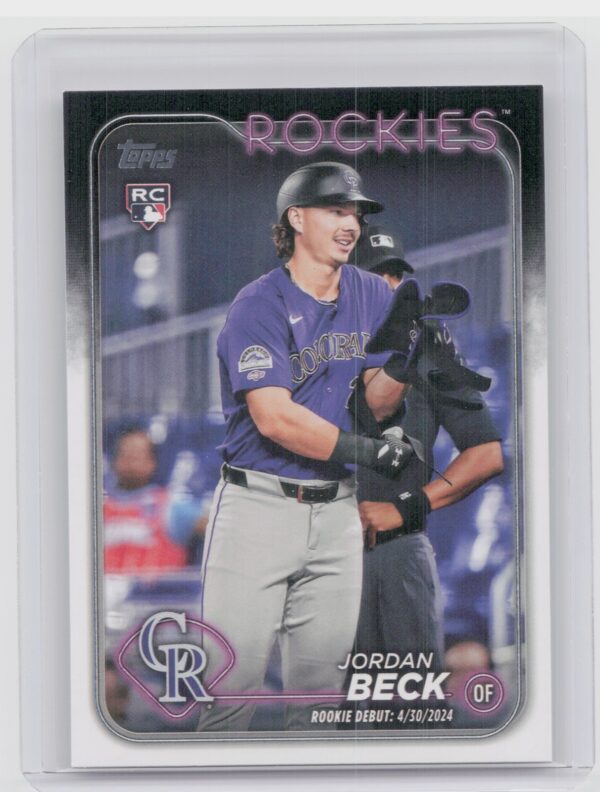 2024 Topps Update Jordan Beck RC #US198 Rockies