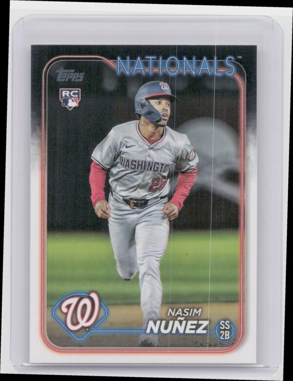 2024 Topps Update Nasim Nunez RC #US267 Nationals