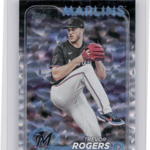 2024 Topps Update Trevor Rogers Silver Crackle Foilboard #US54 Marlins