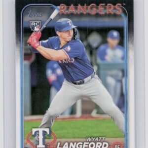 2024 Topps Update Wyatt Langford RC #US151 Rangers