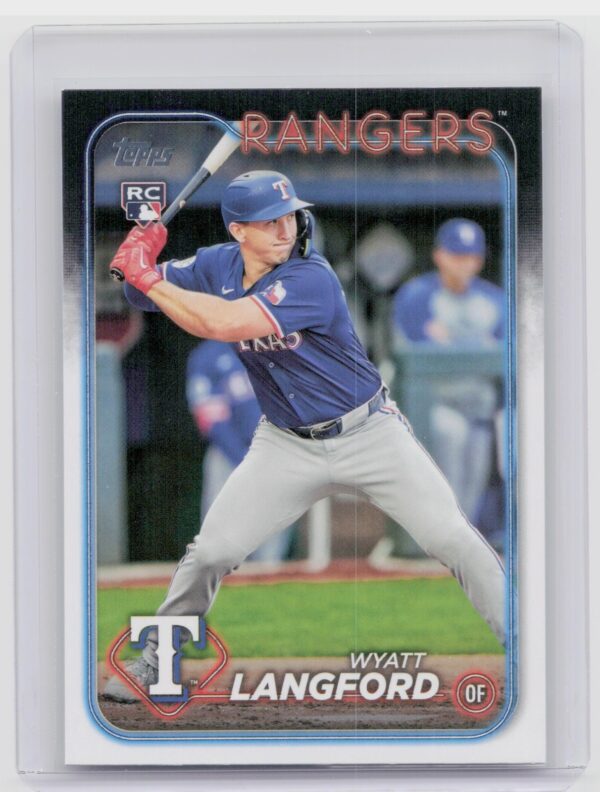 2024 Topps Update Wyatt Langford RC #US151 Rangers