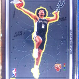 2025-26 Topps Chrome Dylan Harper #XW-9 Spurs X's And Whoa's