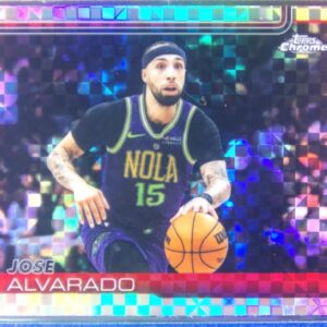 2025-26 Topps Chrome Jose Alvarado X Fractor #144 Pelicans