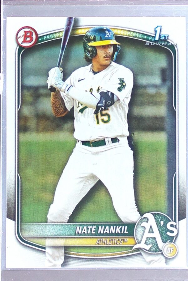 2025 Bowman Nate Nankil #BP-102 Athletics Prospects
