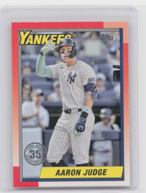 2025 Topps Aaron Judge 1990 Topps Baseball 35th Anniversary #T90-57 Yankees