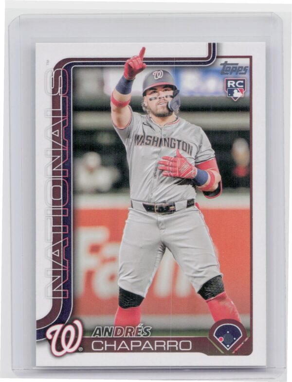 2025 Topps Andres Chaparro RC #167 Nationals