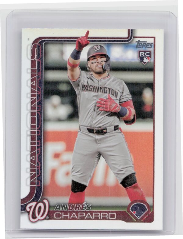2025 Topps Andres Chaparro Rainbow Foil #167 Nationals