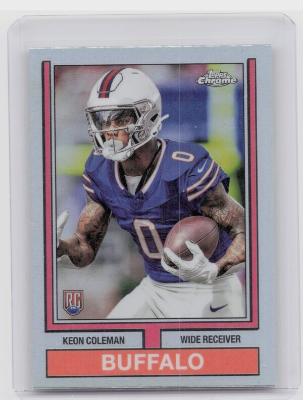 2025 Topps Chrome Keon Coleman 1974 throwback 74TF-6 Bills