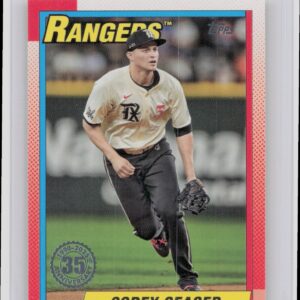 2025 Topps Corey Seager 1990 Topps Baseball 35th Anniversary T90-4 Rangers