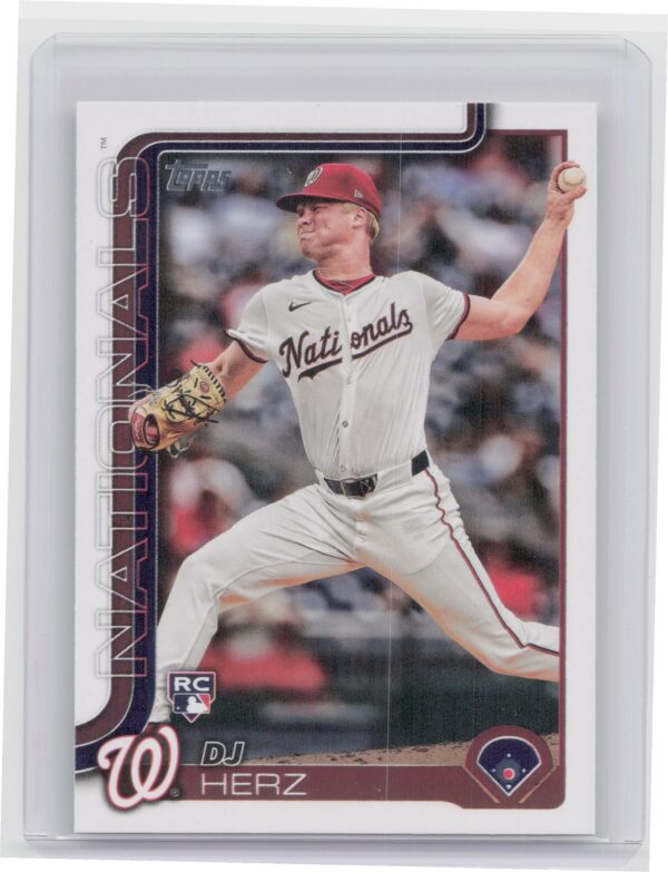2025 Topps DJ Herz RC #287 Nationals