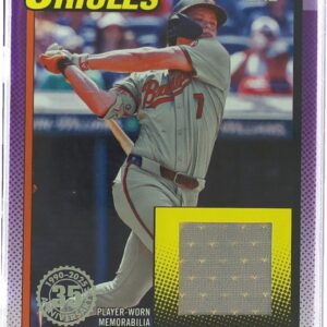 2025 Topps Jackson Holliday JSY #T90R-JH Orioles 1990 35th Anniversary relic
