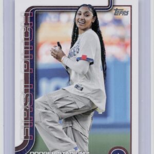 2025 Topps JuJu Watkins #FP-3 Dodgers First Pitch
