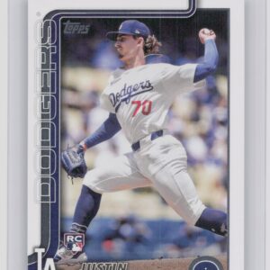 2025 Topps Justin Wrobleski RC #204 Dodgers