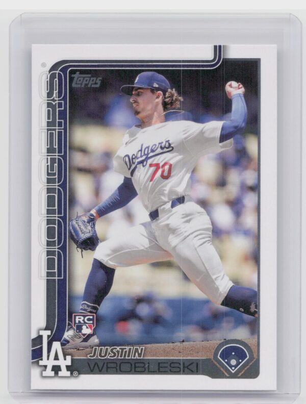 2025 Topps Justin Wrobleski RC #204 Dodgers