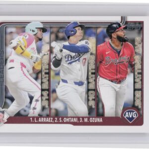 2025 Topps National League Leaders AVG (Luis Arraez / Shohei Ohtani / Marcell Oz