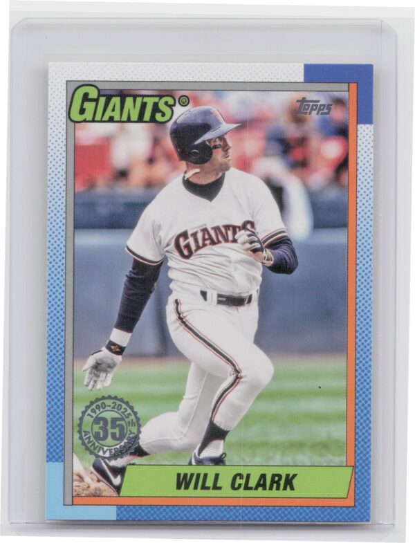2025 Topps Will Clark #T90-97 Giants 1990 Topps Baseball 35th Anniversary