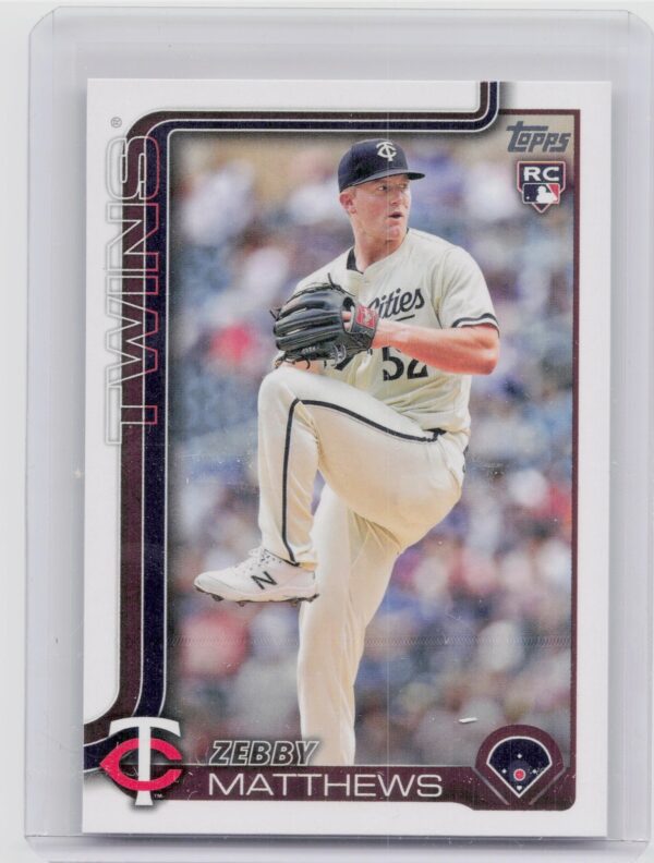 2025 Topps Zebby Matthews RC #283 Twins