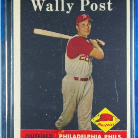 1958 Topps Wally Post #387 Phillies