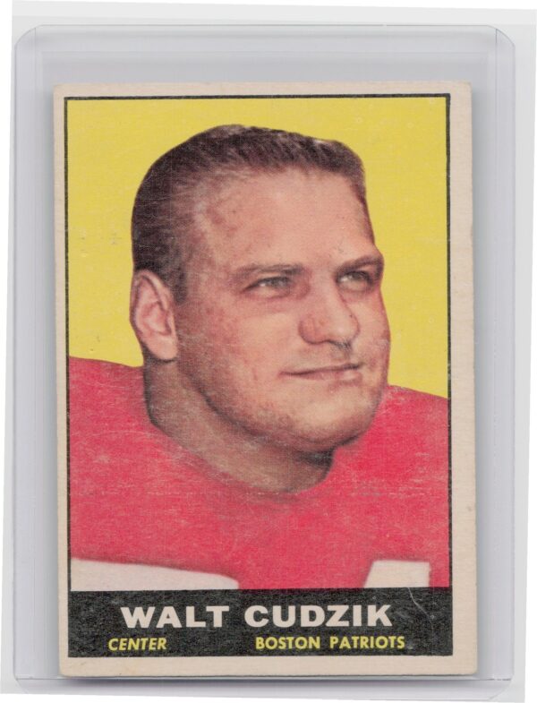 1961 Topps Walt Cudzik RC #179 Patriots