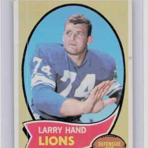 1970 Topps Larry Hand RC #149 Lions