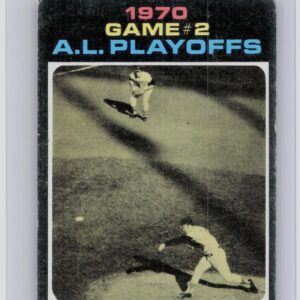 1971 Topps 1970 A.L. Playoffs Game 2: McNally Makes It Two Straight! #196 Oriole