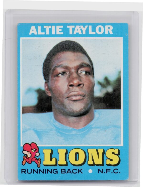 1971 Topps Altie Taylor RC #62 Lions