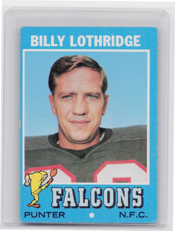 1971 Topps Billy Lothridge #29 Falcons
