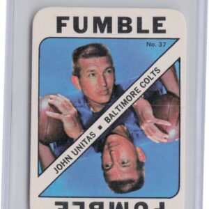 1971 Topps John Unitas #37 Colts Game Inserts
