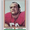 1974 Topps Len Hauss #182 Redskins