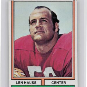 1974 Topps Len Hauss #182 Redskins