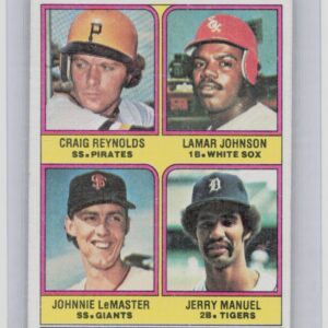 1976 Topps 1976 Rookie Infielders Reynolds / Johnson / LeMaster / Manuel RC