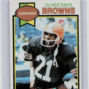 1979 Topps Oliver Davis Cream Colored Back #433 Browns