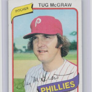 1980 Topps Burger King Philadelphia Phillies Tug McGraw #20 Phillies