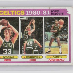 1981-82 Topps Larry Bird / Nate Archibald #45 Celtics
