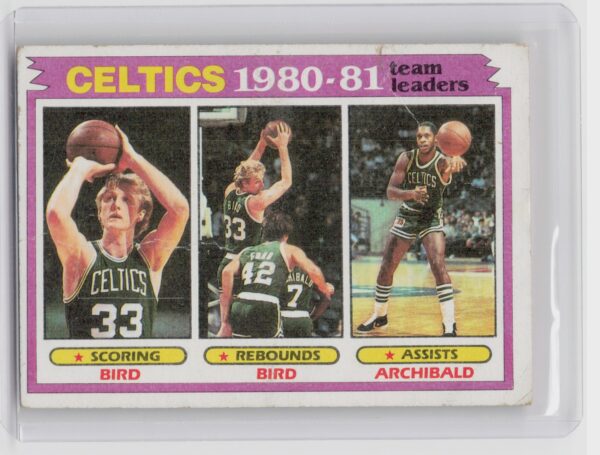 1981-82 Topps Larry Bird / Nate Archibald #45 Celtics