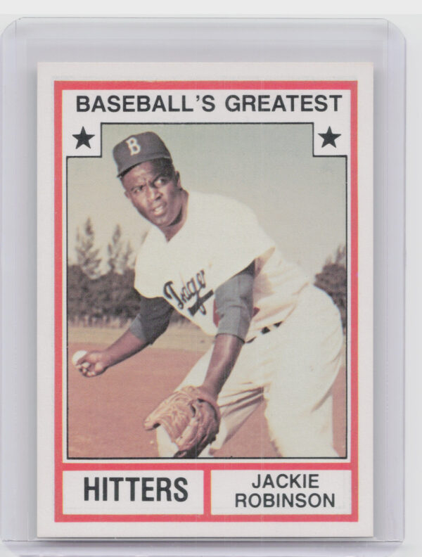 1982 TCMA Baseball's Greatest Hitters (White Back) Jackie Robinson #5 Dodgers