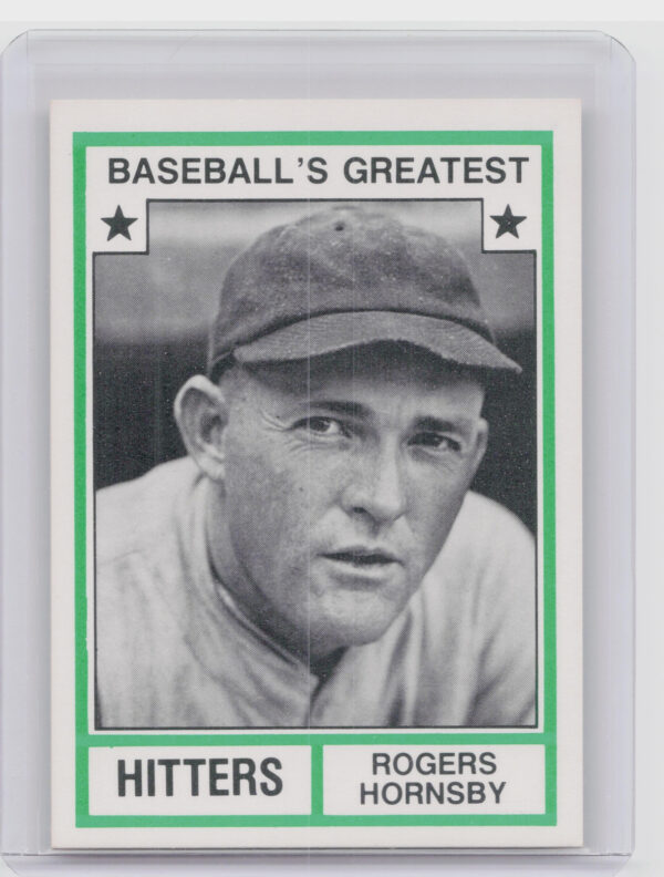 1982 TCMA Baseball's Greatest Hitters (White Back) Rogers Hornsby #15 Cardinals