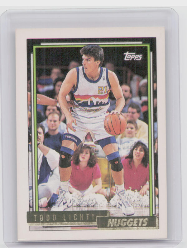 1992-93 Topps Todd Lichti Gold #182 Nuggets