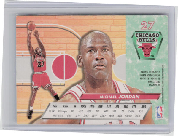1992-93 Ultra Michael Jordan #27 Bulls - Image 3