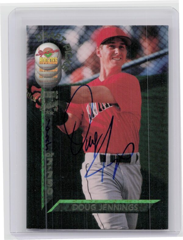 1994 Signature Rookies Draft Picks Doug Jennings AU SN7750 #95 Indians Signature