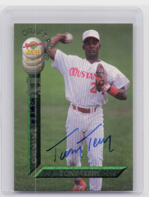 1994 Signature Rookies Draft Picks Tony Terry AU SN7750 #38 Reds Signatures