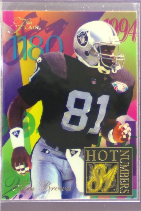 1994 Ultra Tim Brown #3 Raiders Flair Hot Numbers