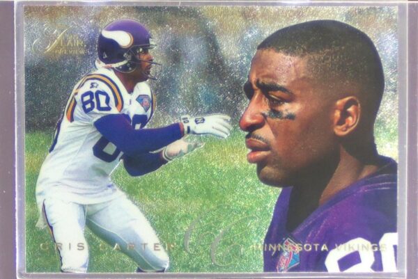 1995 Fleer Cris Carter #19 Vikings Flair Preview